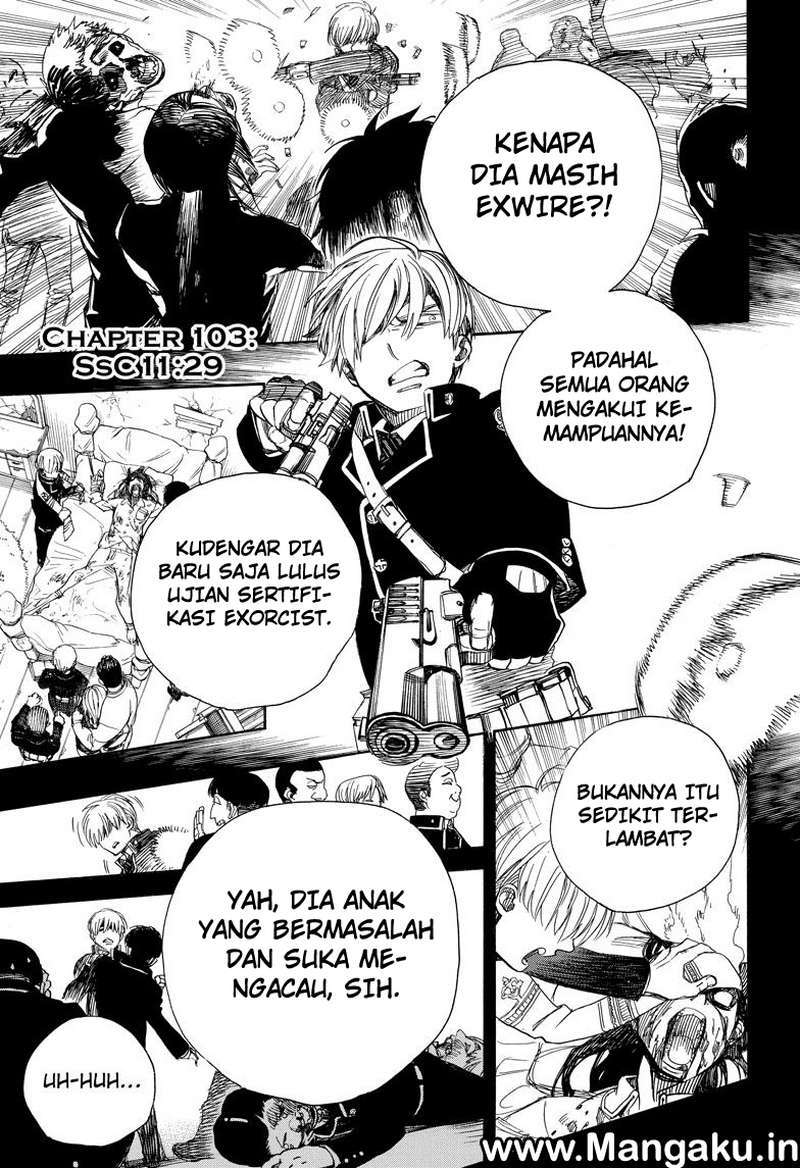 Ao no Exorcist Chapter 103