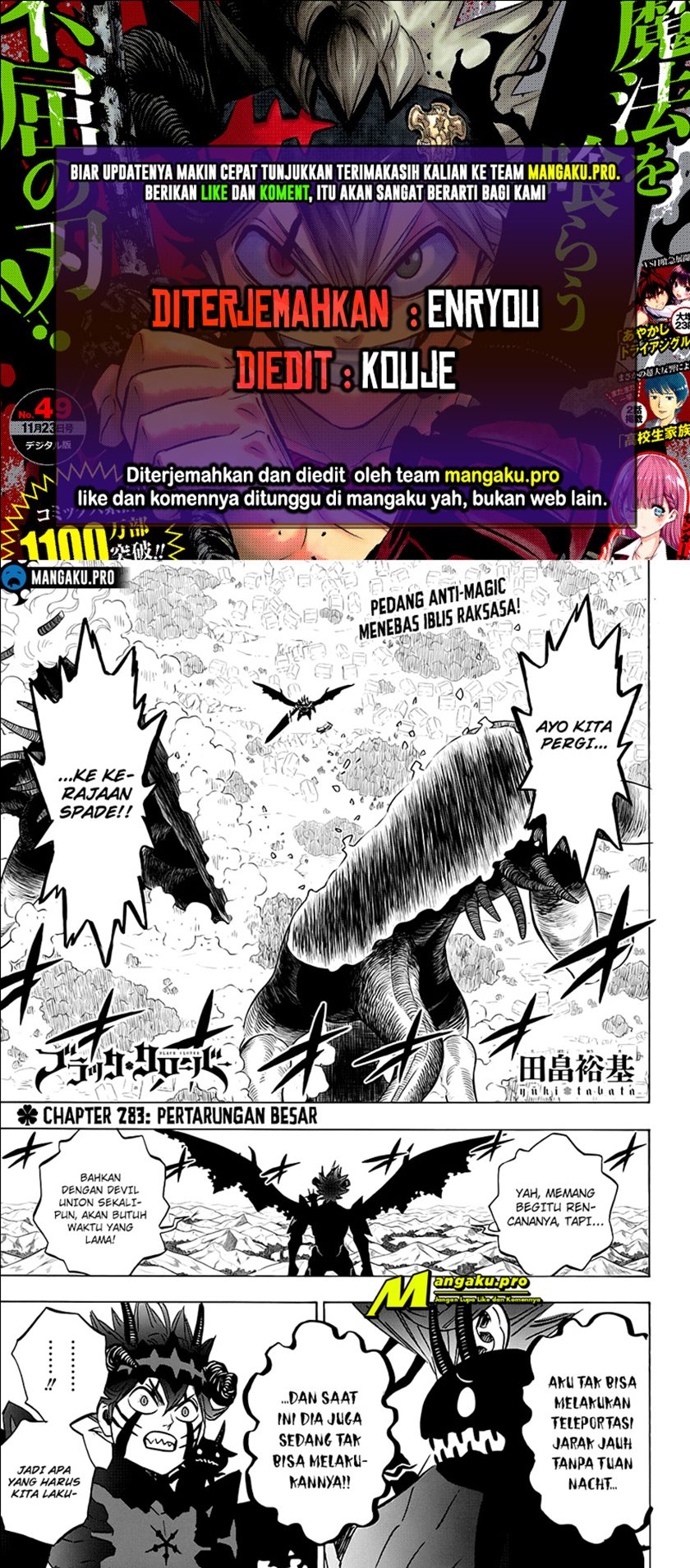Black Clover Chapter 283