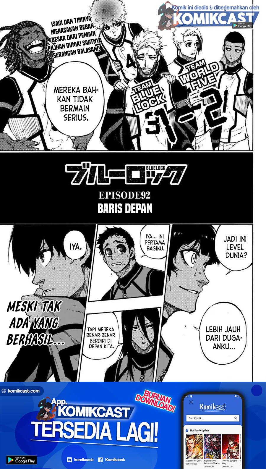 Blue Lock Chapter 92