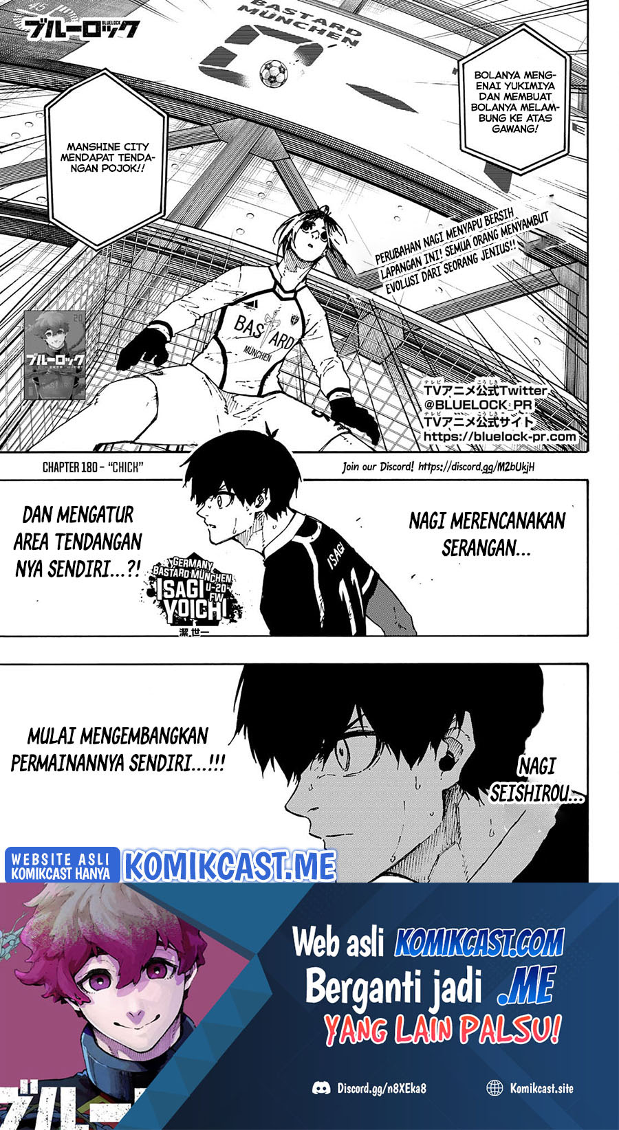 Blue Lock Chapter 180