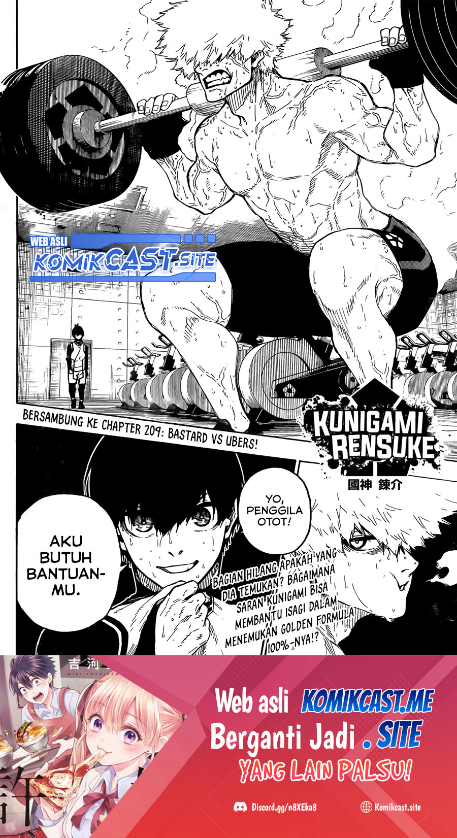 Blue Lock Chapter 208