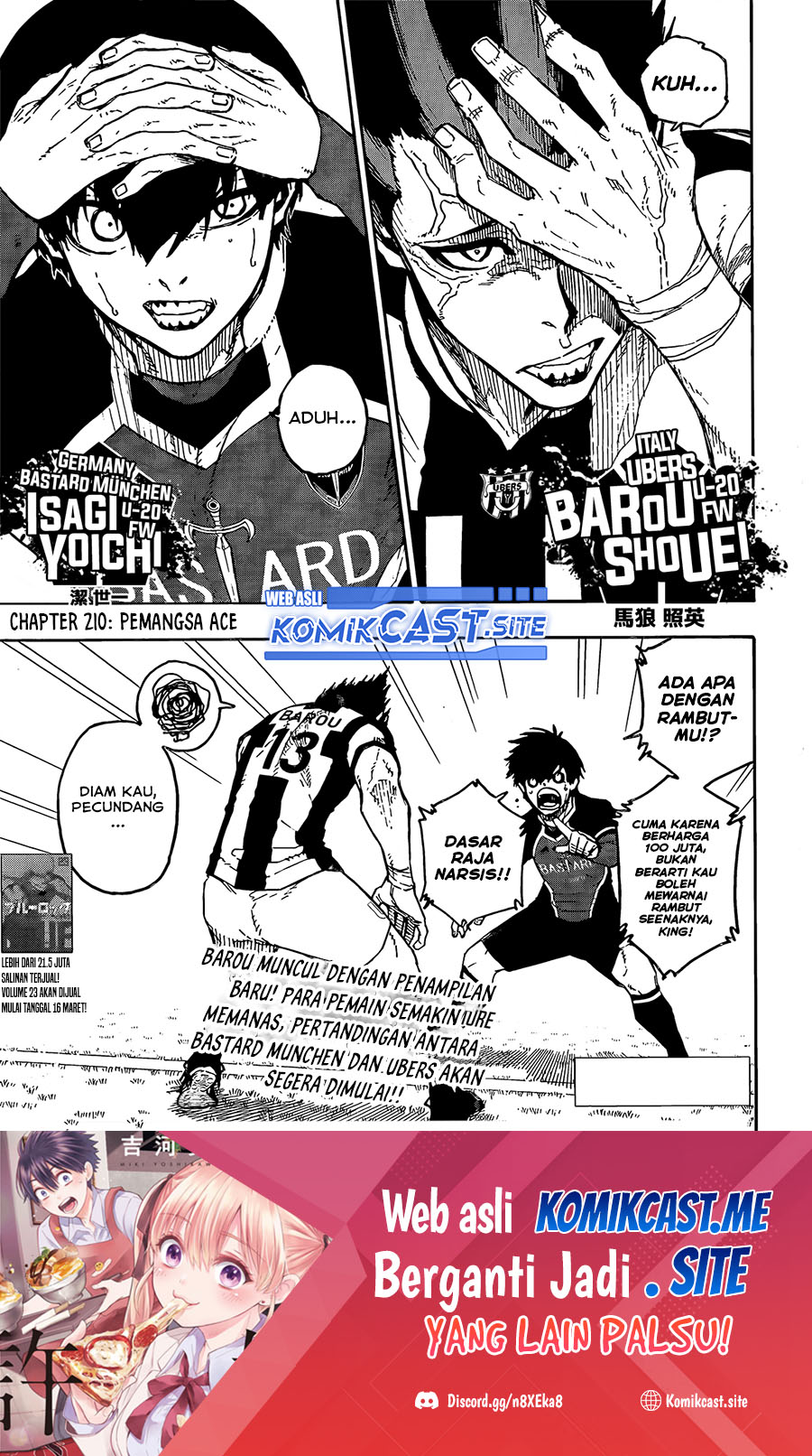 Blue Lock Chapter 210