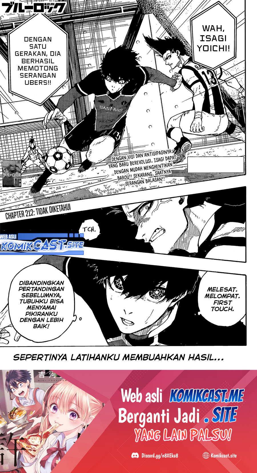 Blue Lock Chapter 212