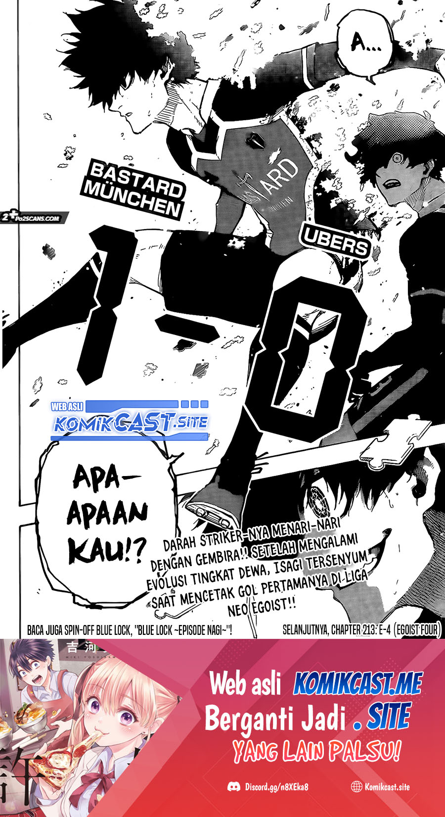 Blue Lock Chapter 212
