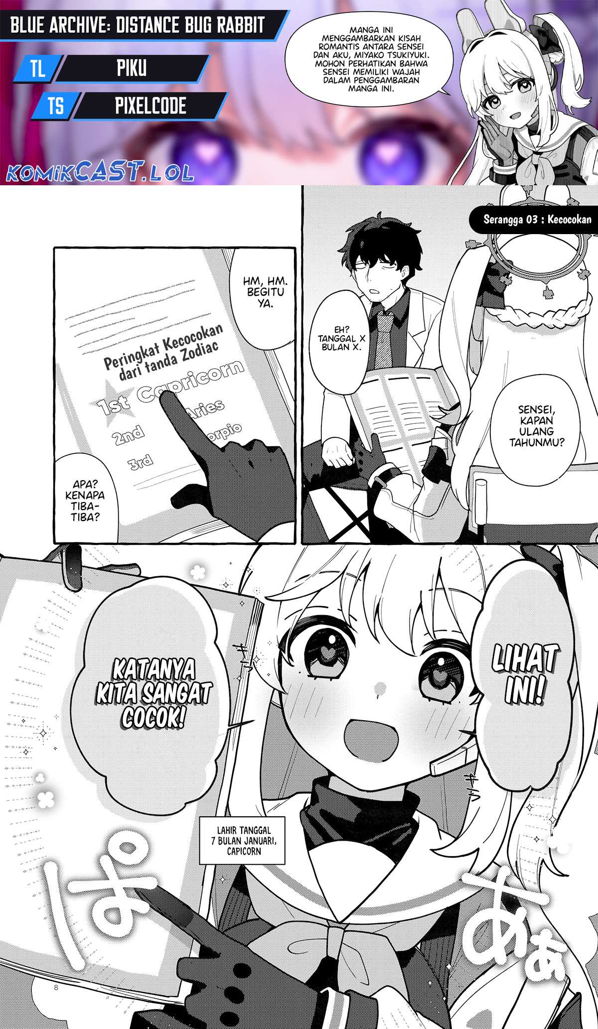 Blue Archive: Distance Bug Rabbit Chapter 3