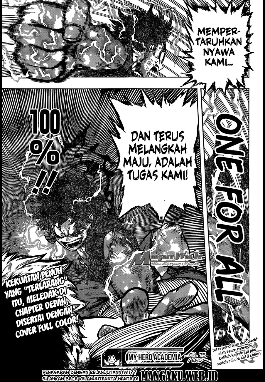 Boku no Hero Academia Chapter 75