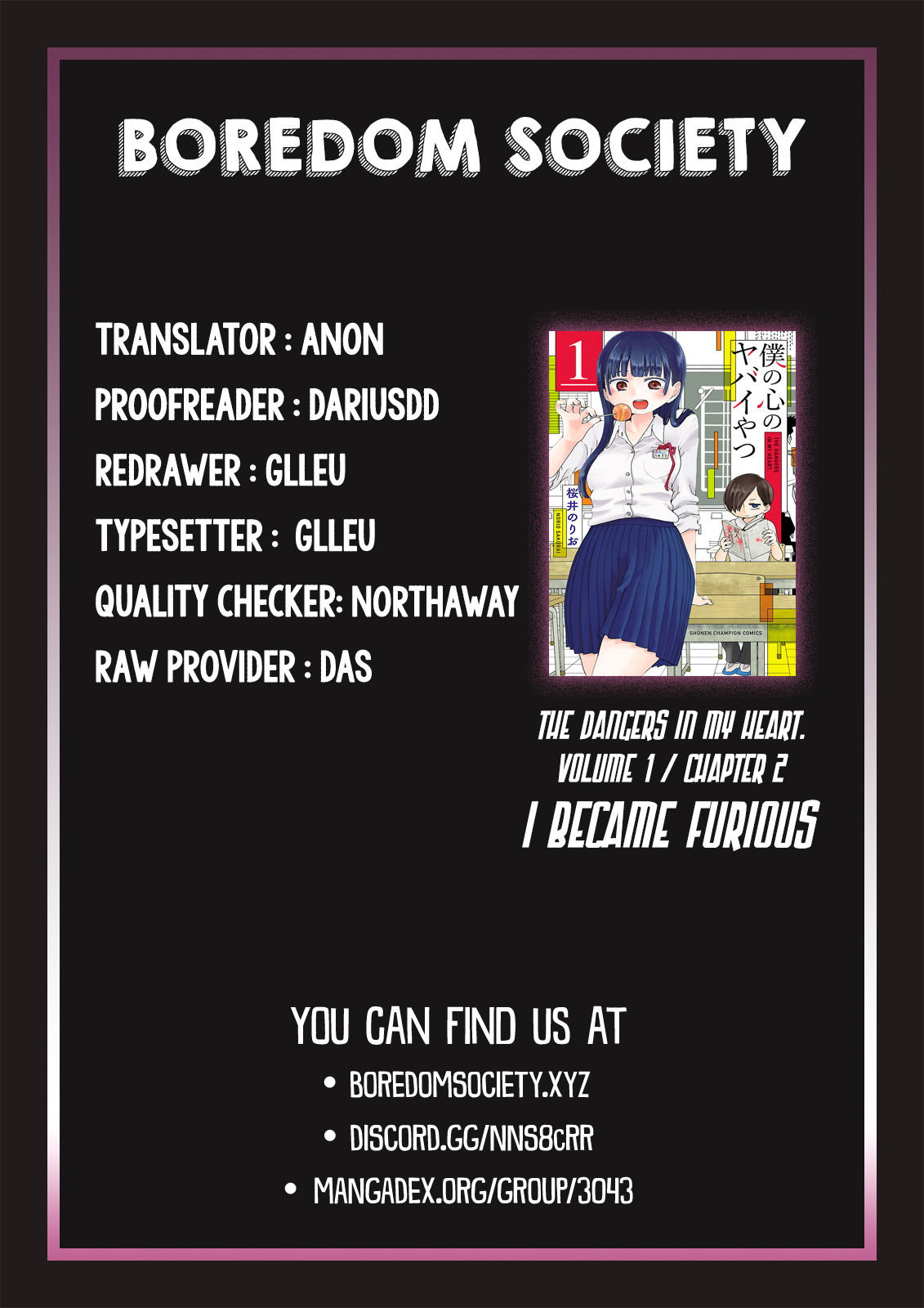 Boku no Kokoro no Yabai Yatsu Chapter 2