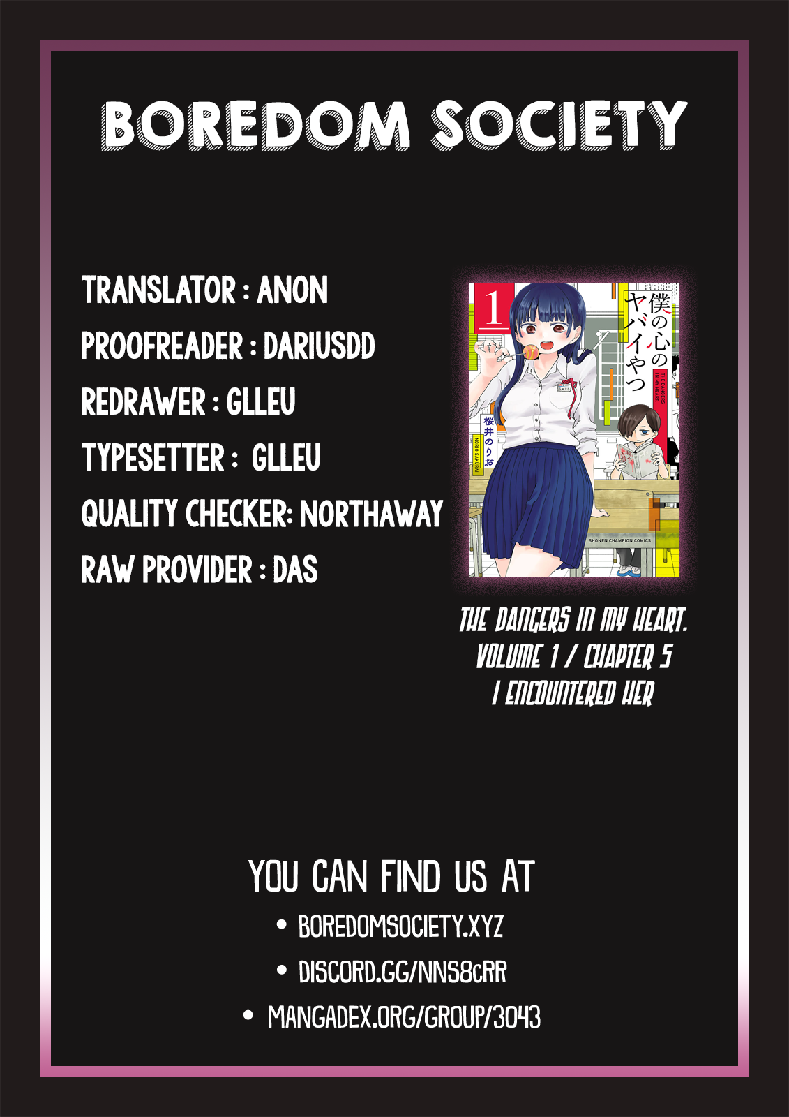 Boku no Kokoro no Yabai Yatsu Chapter 5