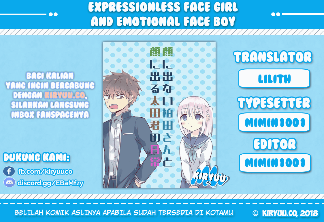 Expressionless Face Girl and Emotional Face Boy Chapter 3