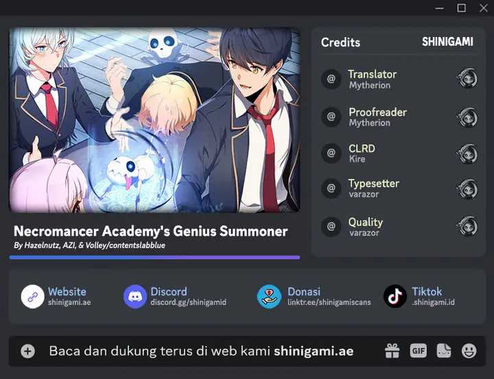 Necromancer Academy’s Genius Summoner Chapter 3