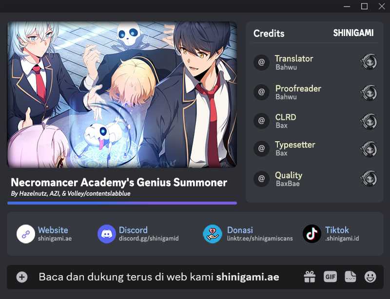 Necromancer Academy’s Genius Summoner Chapter 37
