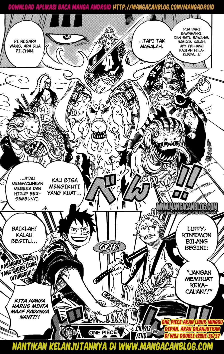 One Piece Chapter 912