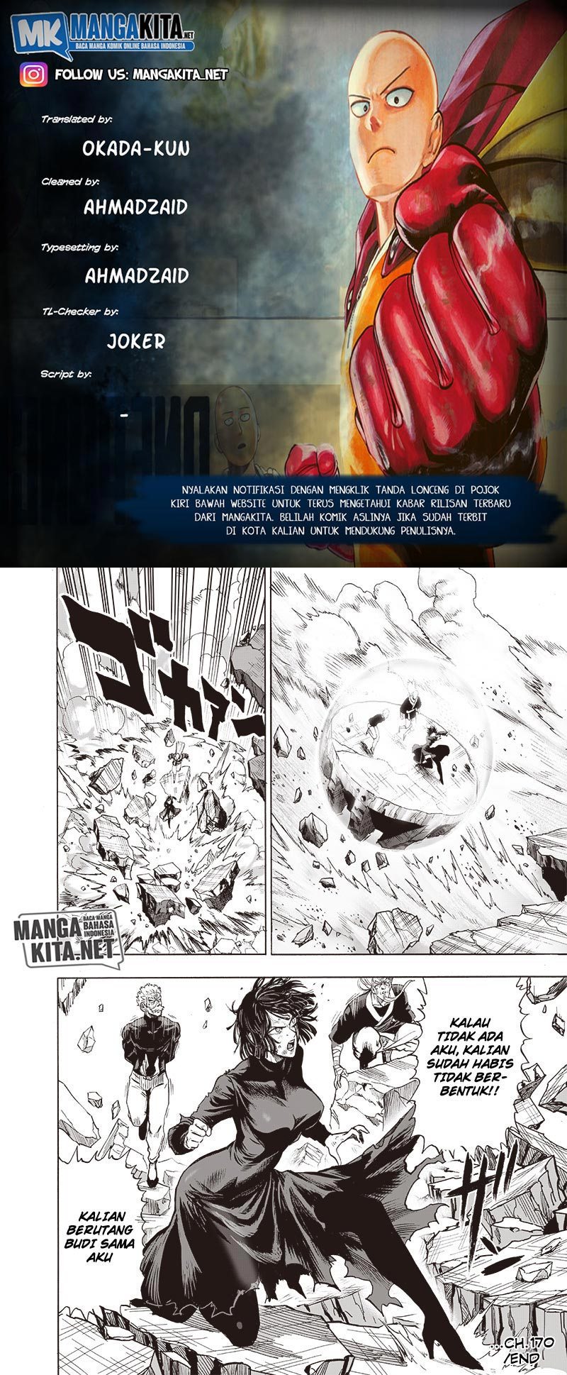 One Punch Man Chapter 170