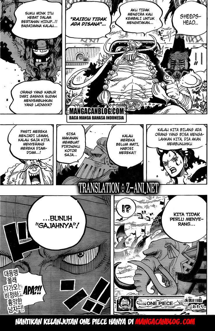 One Piece Chapter 819