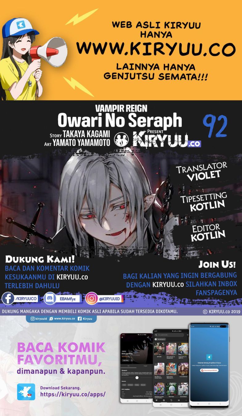 Owari no Seraph Chapter 92