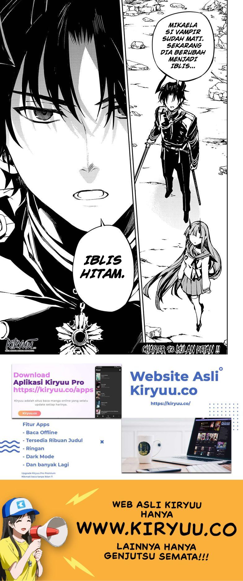 Owari no Seraph Chapter 92