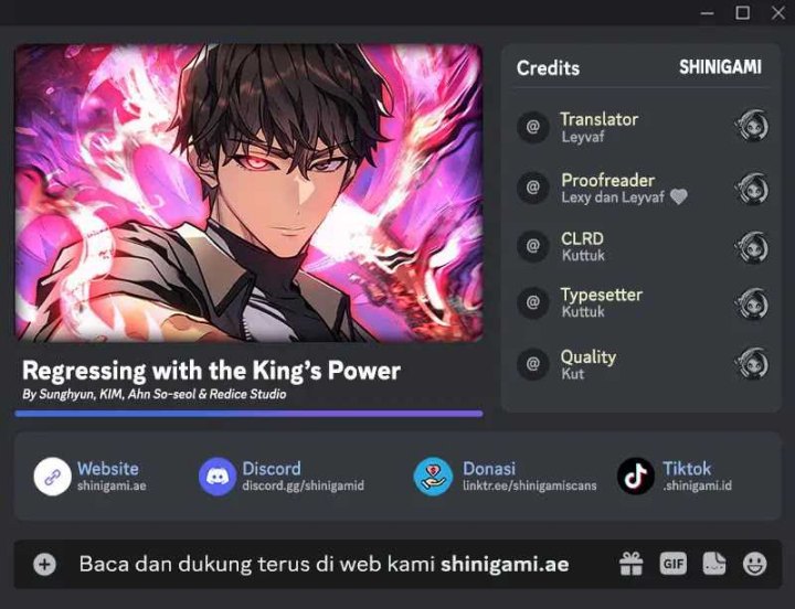 Regressing with the Kings Power Chapter 11