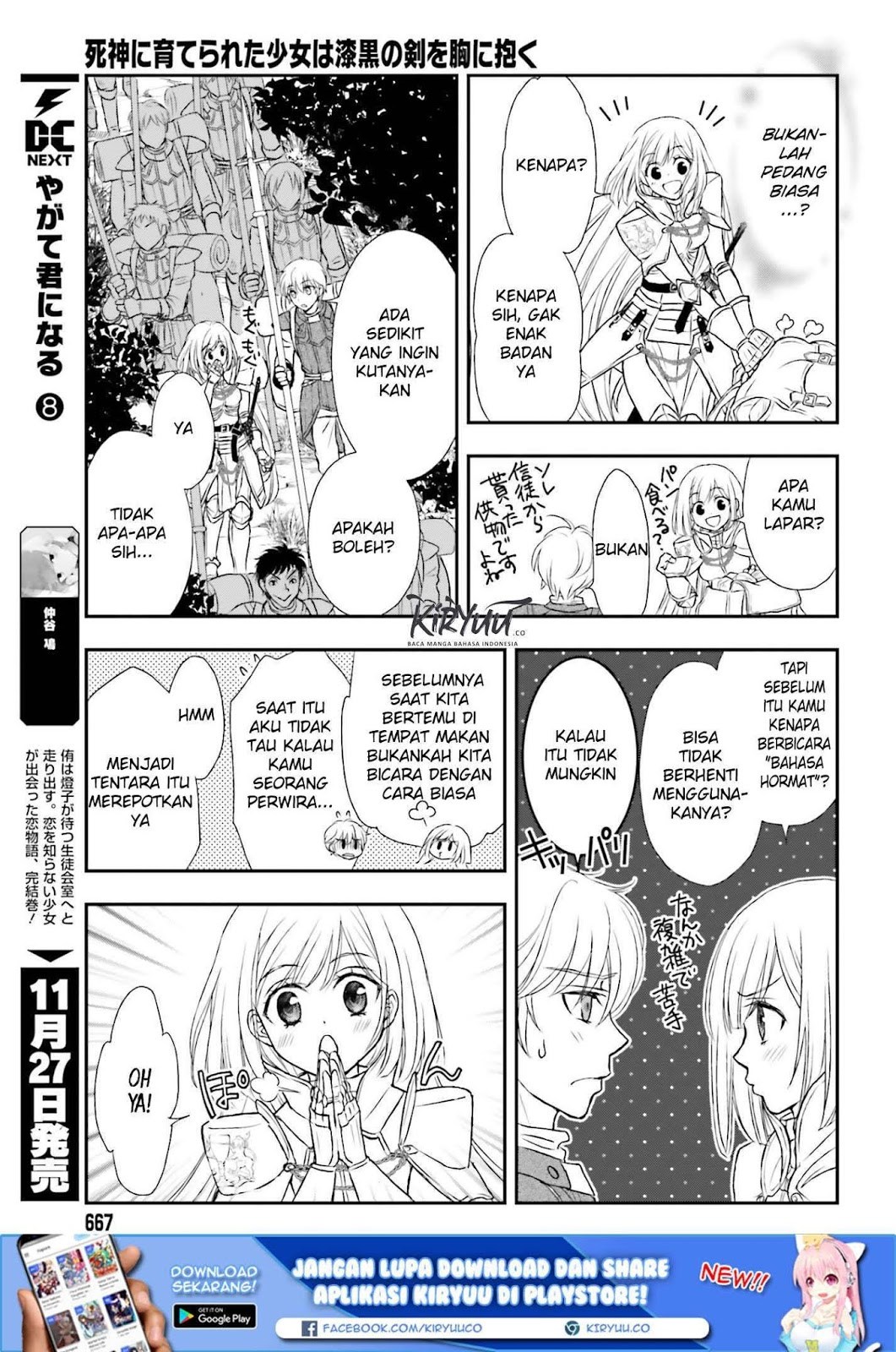 Shinigami ni Sodaterareta Shoujo wa Shikkoku no Tsurugi wo Mune ni Idaku Chapter 4