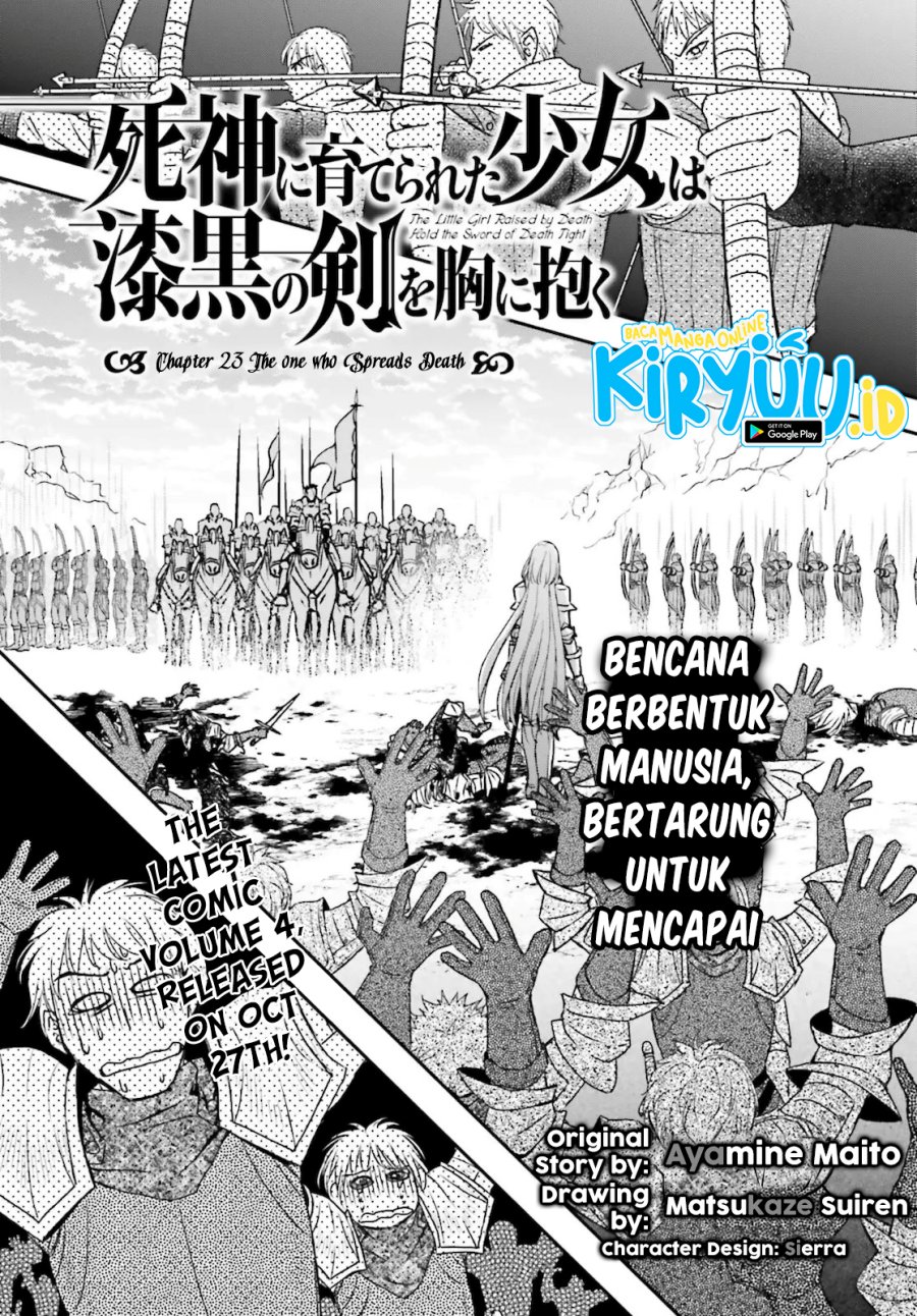 Shinigami ni Sodaterareta Shoujo wa Shikkoku no Tsurugi wo Mune ni Idaku Chapter 23