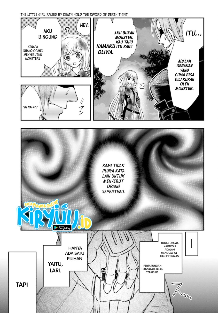 Shinigami ni Sodaterareta Shoujo wa Shikkoku no Tsurugi wo Mune ni Idaku Chapter 25