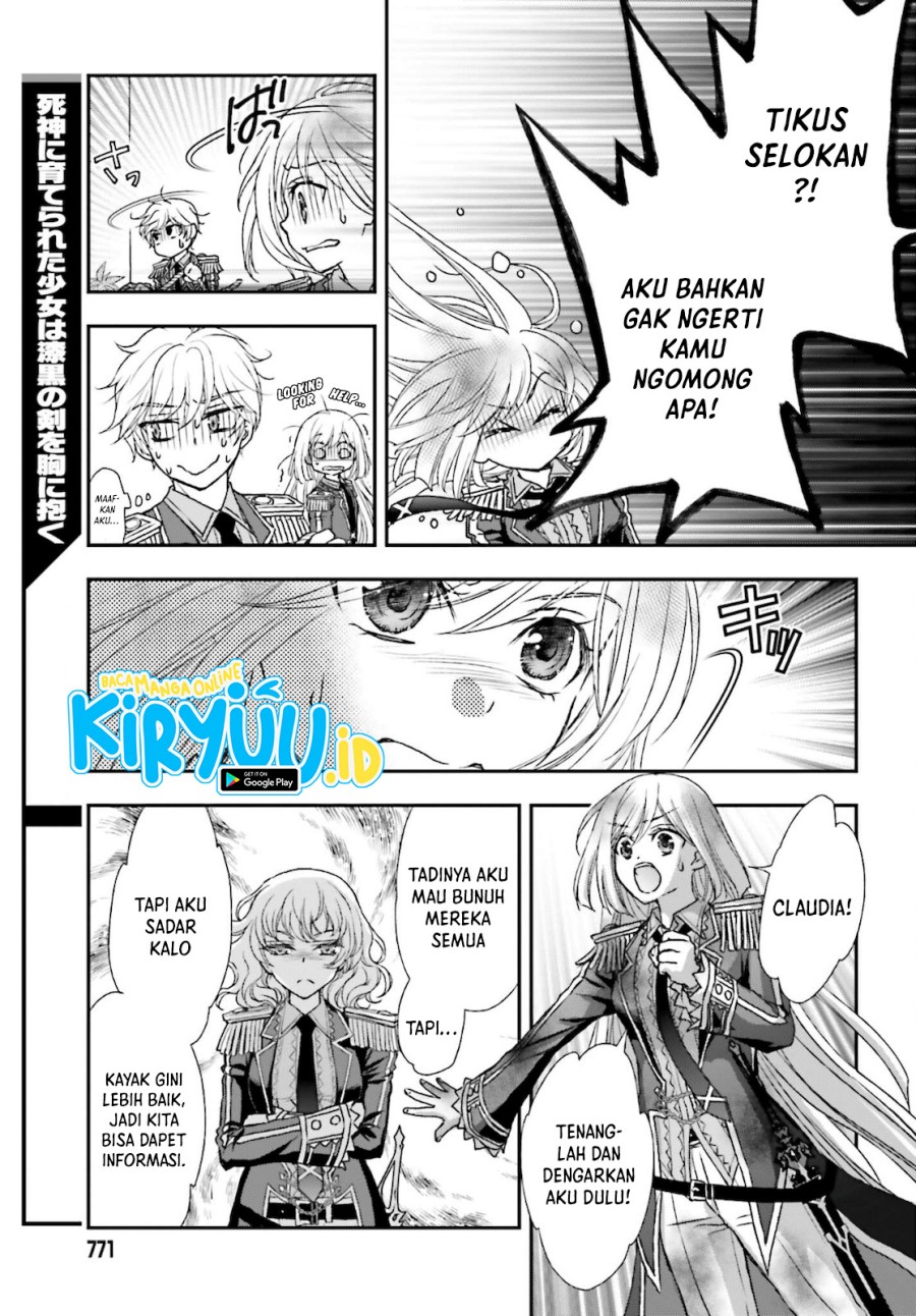 Shinigami ni Sodaterareta Shoujo wa Shikkoku no Tsurugi wo Mune ni Idaku Chapter 25