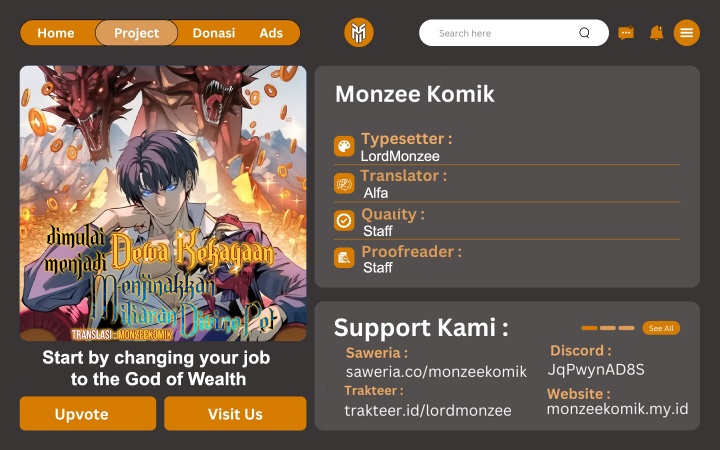 Start by changing your job to the God of Wealth and taming billions of divine pets! Chapter 16