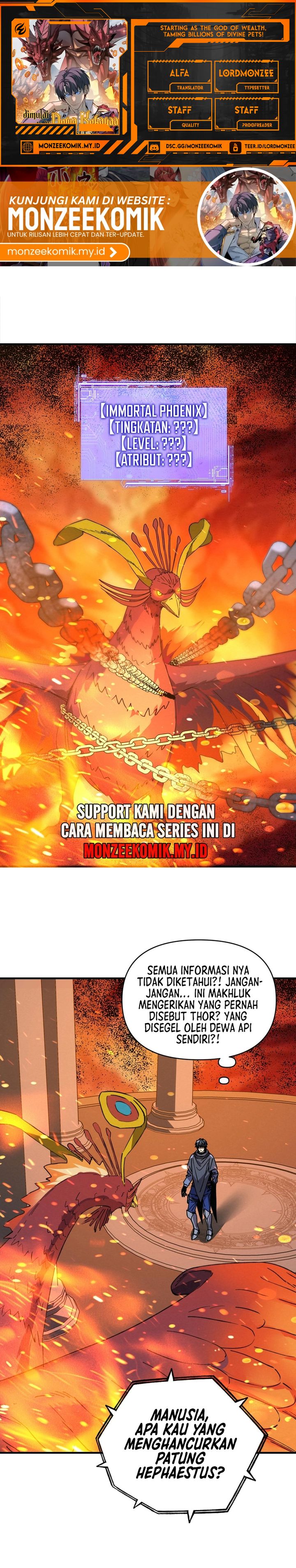 Start by changing your job to the God of Wealth and taming billions of divine pets! Chapter 28