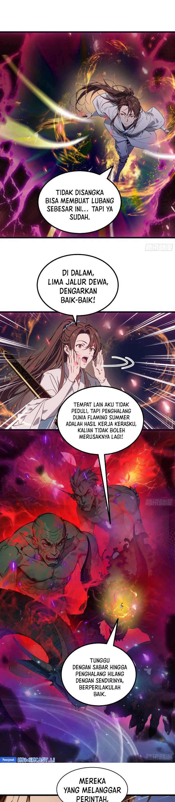 The Evil God Descends, I Own Great Hell Chapter 55