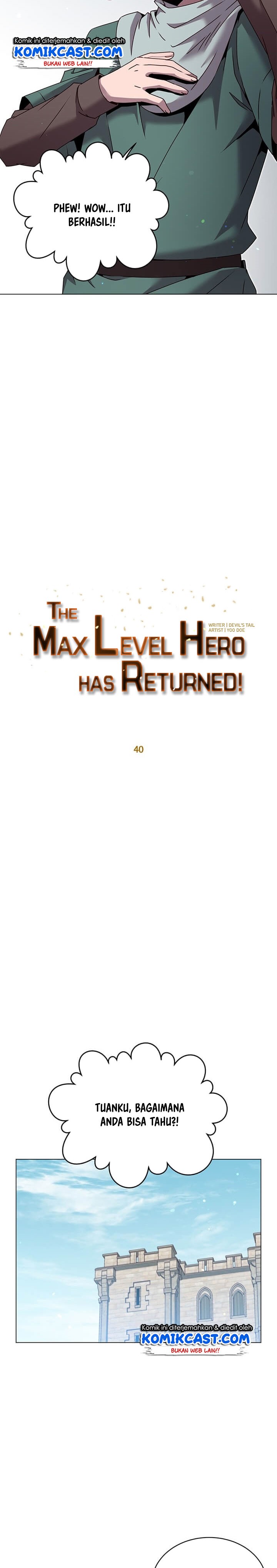 The MAX Leveled Hero Will Return! Chapter 40
