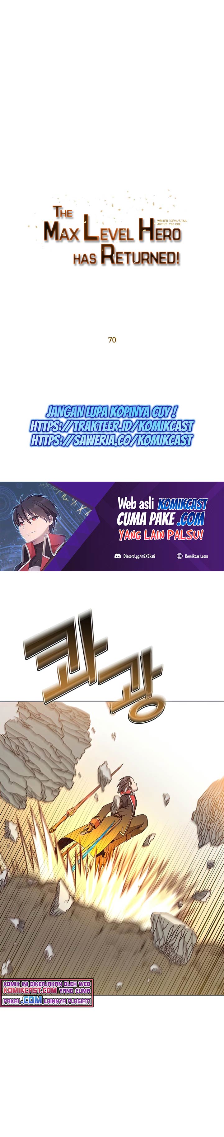 The MAX Leveled Hero Will Return! Chapter 70