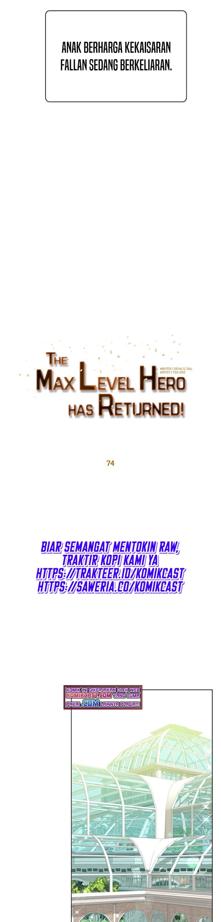 The MAX Leveled Hero Will Return! Chapter 74