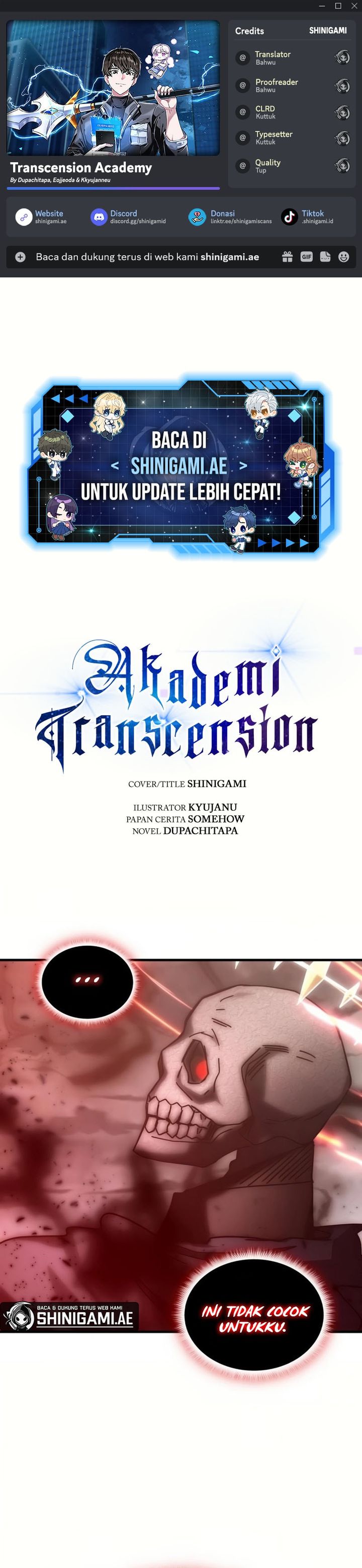 Transcension Academy Chapter 151