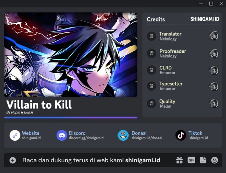 Villain To Kill Chapter 111