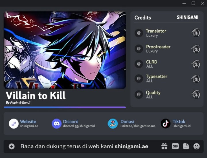 Villain To Kill Chapter 192